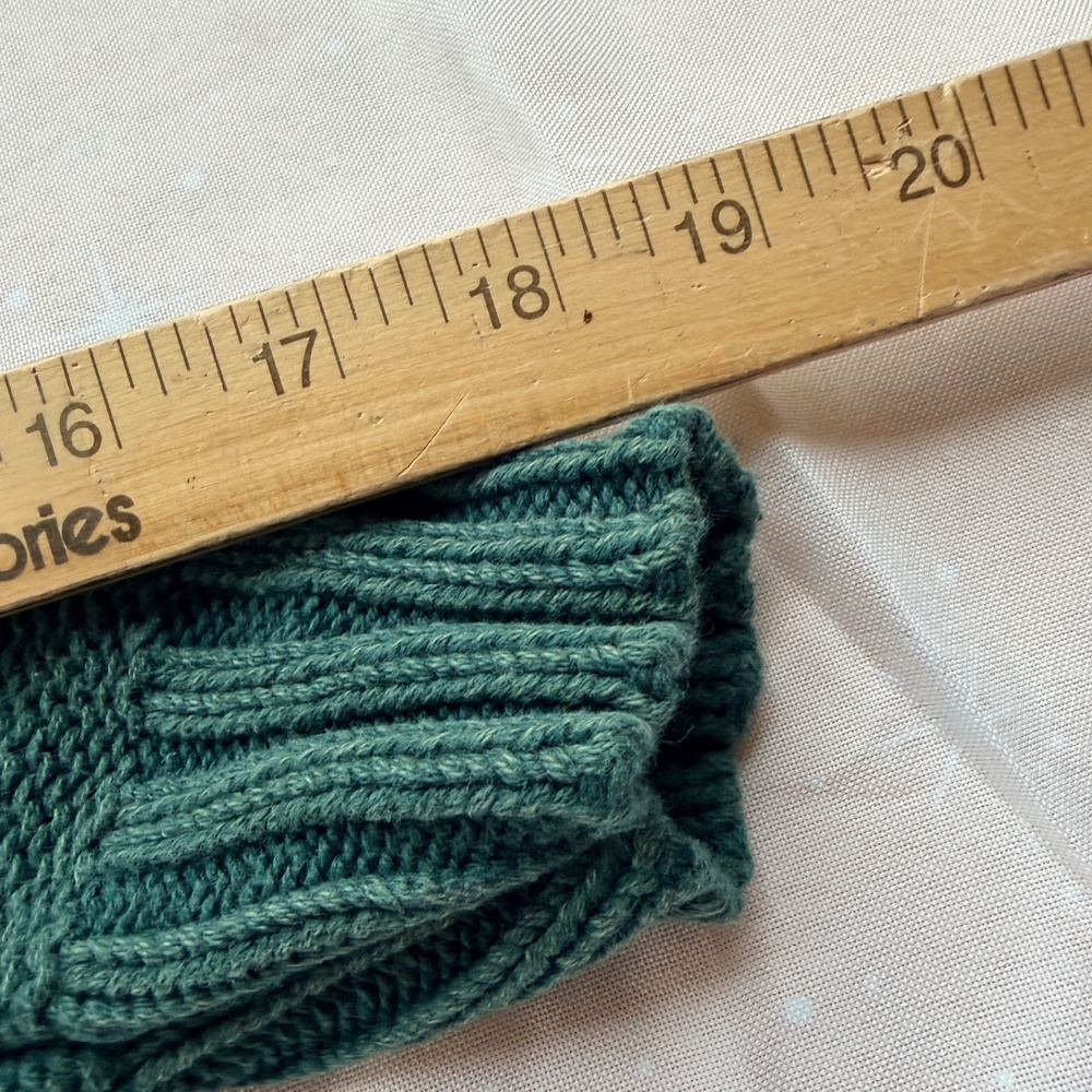 American Eagle Womens Colorblock Chunky Knit Sweater Blue Green Yellow XS - Picture 7 of 12